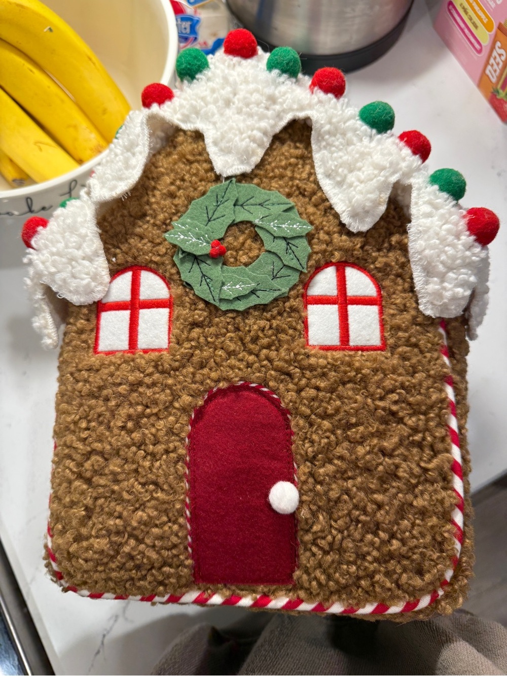 Pottery Barn Decorated Gingerbread House Pillow - Picture 10 of 10